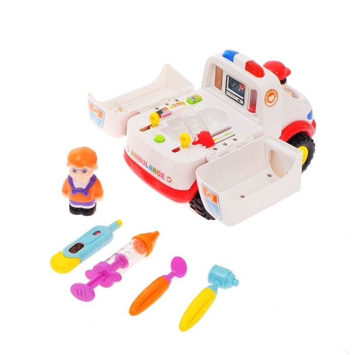 Развивающая игрушка "Скорая помощь", световые и звуковые эффекты, с аксессуарами