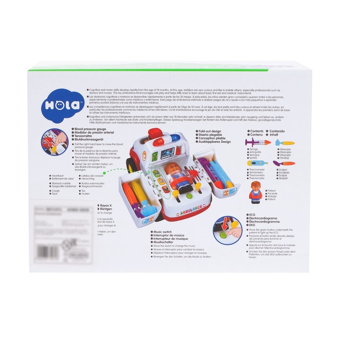 Развивающая игрушка "Скорая помощь", световые и звуковые эффекты, с аксессуарами