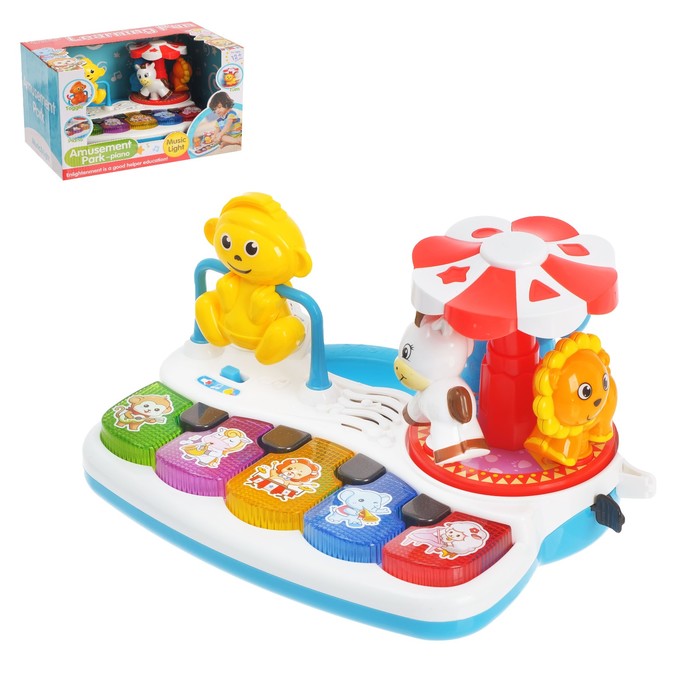 Пианино "Карусель", световые и звуковые эффекты