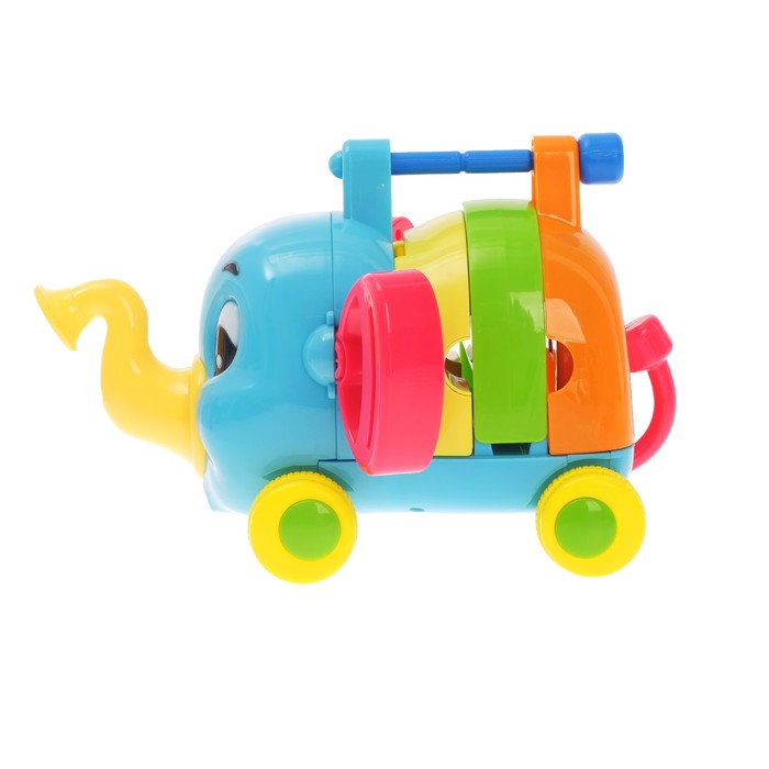 Развивающая игрушка «Слоник» 5 в 1, звуковые эффекты, подвижные элементы