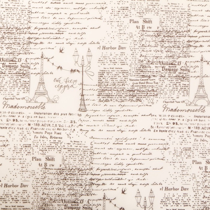 Пергамент для цветов «Газета», 50 × 70 см