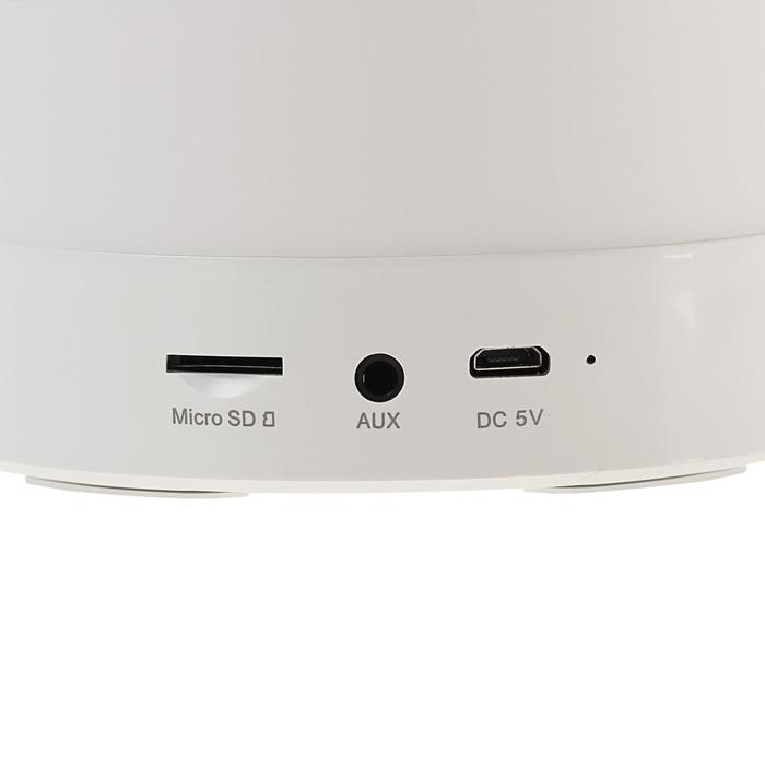 Портативная колонка BLAST BAS-860, BT, 16-18000 Гц, 70 дБ, 5 Вт, FM,микрофон,1200 мАч,белая