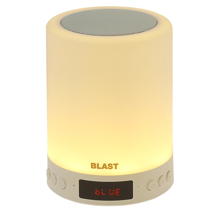 Портативная колонка BLAST BAS-860, BT, 16-18000 Гц, 70 дБ, 5 Вт, FM,микрофон,1200 мАч,белая