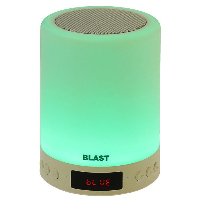 Портативная колонка BLAST BAS-860, BT, 16-18000 Гц, 70 дБ, 5 Вт, FM,микрофон,1200 мАч,белая