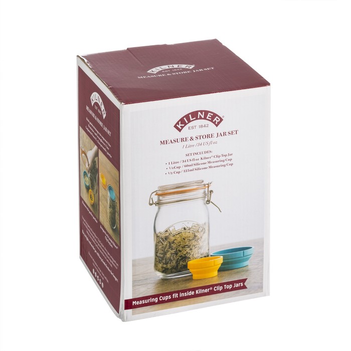 Банка для хранения Kilner, с мерными чашами, 1 л