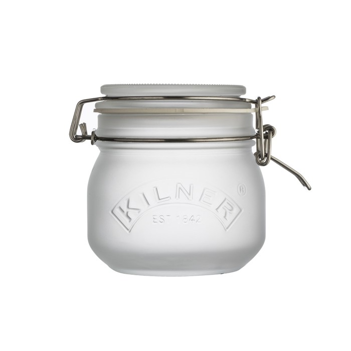 Банка для хранения Kilner, Clip Top, 500 мл, белая