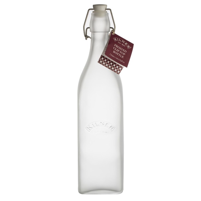 Бутылка Kilner Clip Top, 1 л, белая