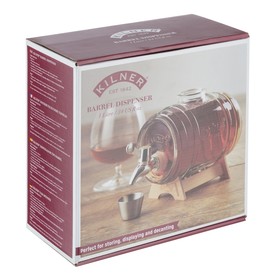 

Диспенсер для напитков Kilner Barrel на подставке, 1 л, в подарочной упаковке