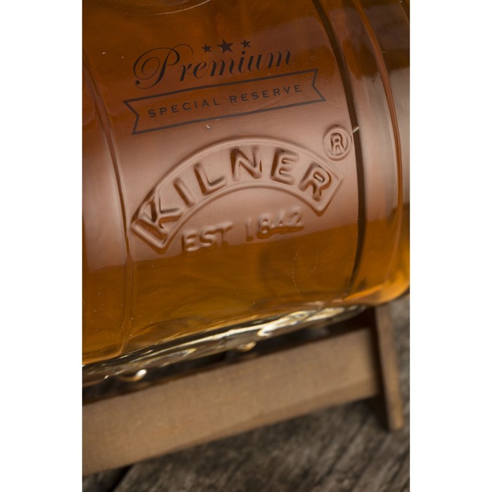 Диспенсер для напитков Kilner Barrel на подставке, 1 л, в подарочной упаковке
