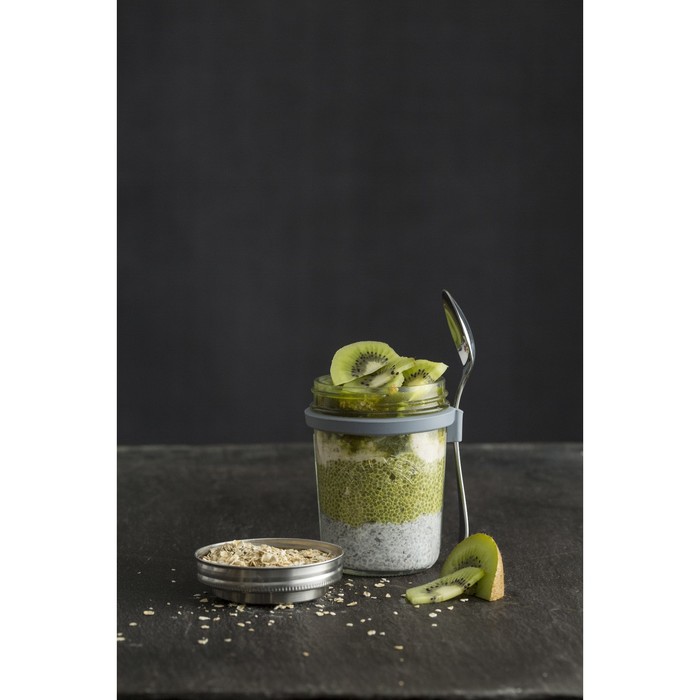 Набор для завтрака с собой Kilner, банка + ложка, 350 мл