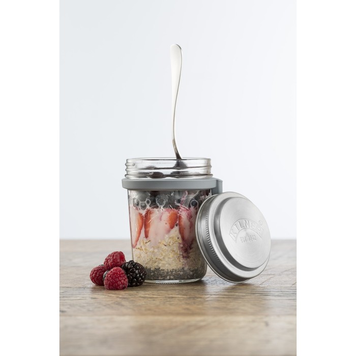 Набор для завтрака с собой Kilner, банка + ложка, 350 мл