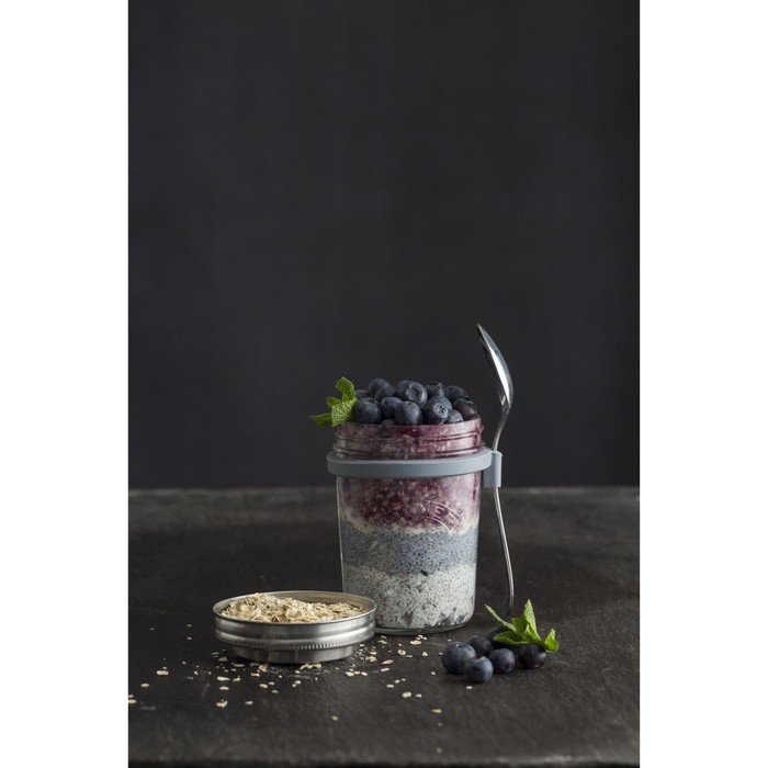 Набор для завтрака с собой Kilner, банка + ложка, 350 мл