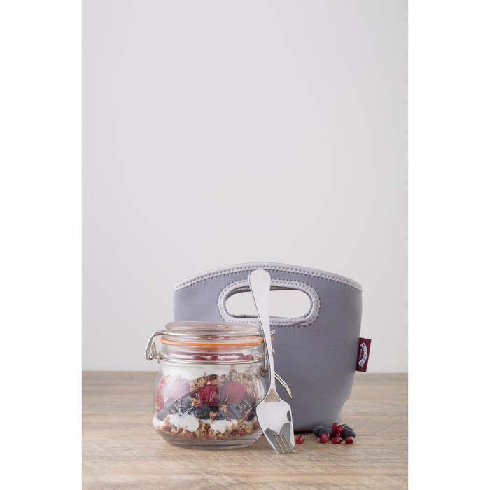 Набор для ланча с собой Kilner, банка + сумка + вилка, 500 мл