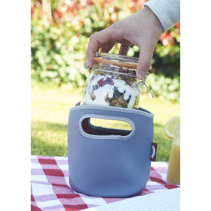 Набор для ланча с собой Kilner, банка + сумка + вилка, 500 мл