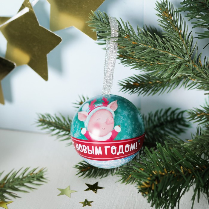 Чай в жестяном шаре 20 гр. "Счастливых мгновений" с лимоном и мятой СГ