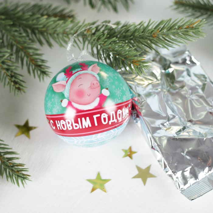 Чай в жестяном шаре 20 гр. "Счастливых мгновений" с лимоном и мятой СГ