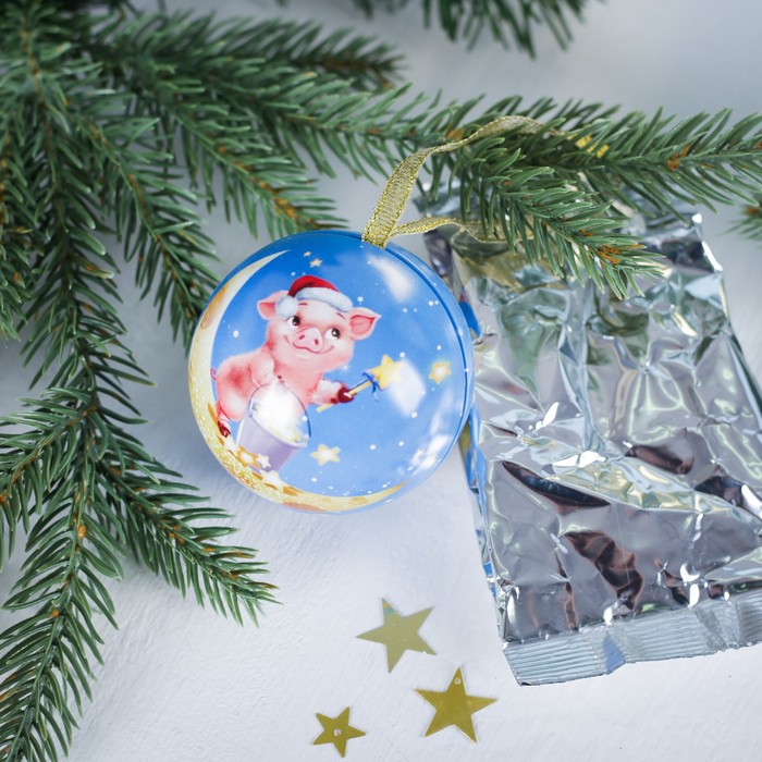 Чай в жестяном шаре 20 гр. "Все мечты сбудутся" с лимоном и мятой СГ