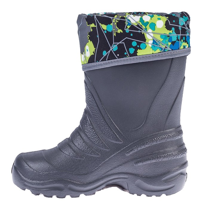 Сапоги детские арт. UB17302 (серый/зеленый) (р. 28-29)