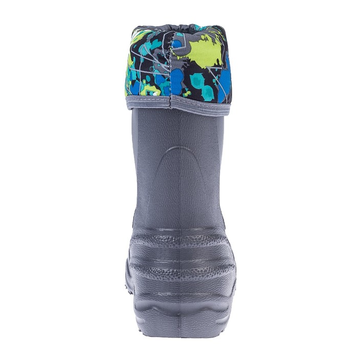 Сапоги детские арт. UB17302 (серый/зеленый) (р. 28-29)