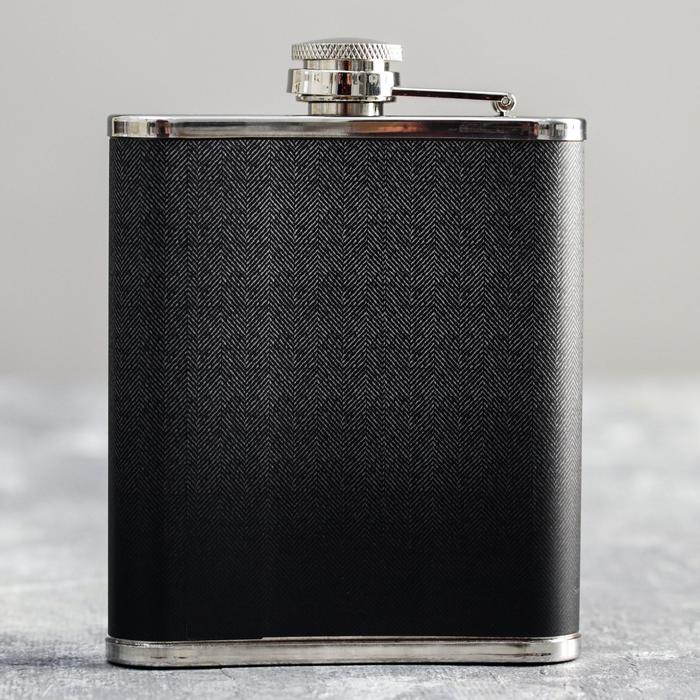 Подарочный набор "Джентльмен", фляжка 210 мл, чай 25 гр