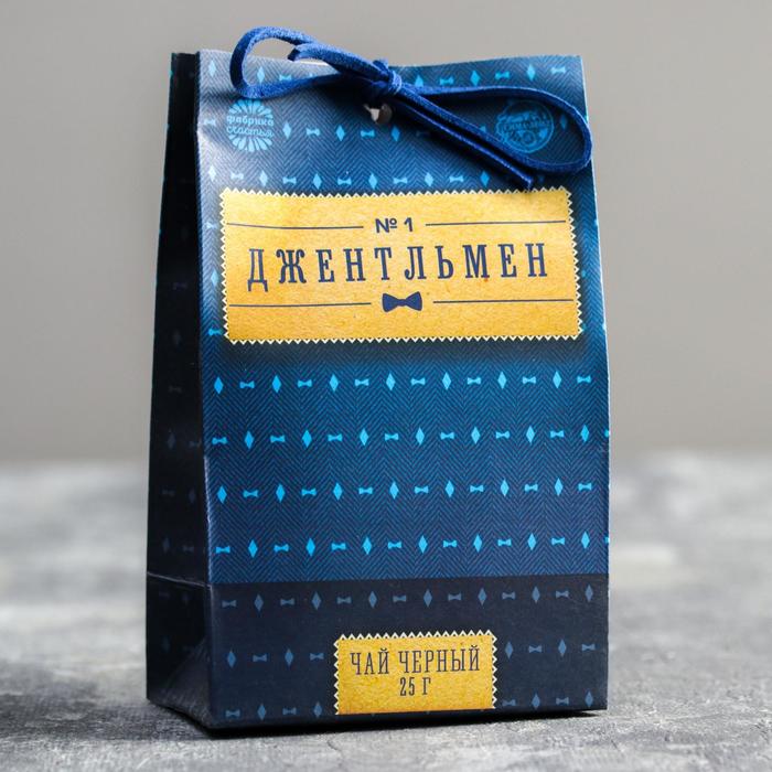 Подарочный набор "Джентльмен", фляжка 210 мл, чай 25 гр