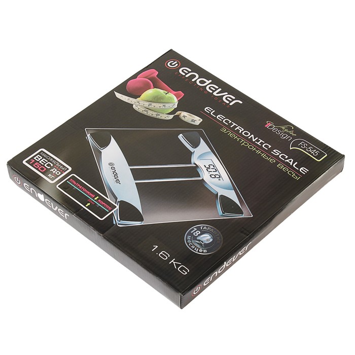 Весы напольные Endever Skyline FS-545, электронные, до 150 кг, стекло