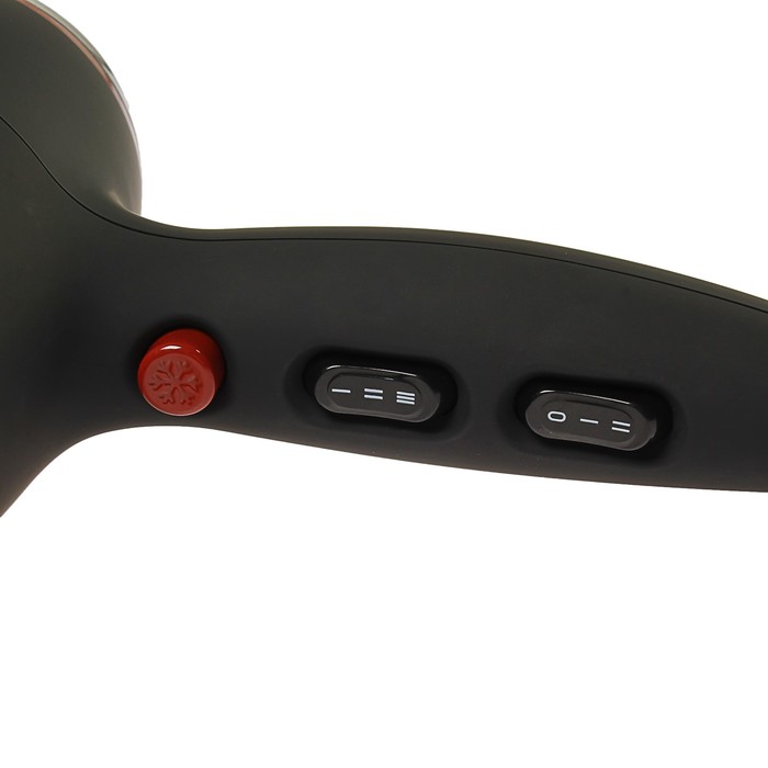 Фен Endever Aurora 472, 2400 Вт, 2 скорости, 3 температуры, диффузор, черный