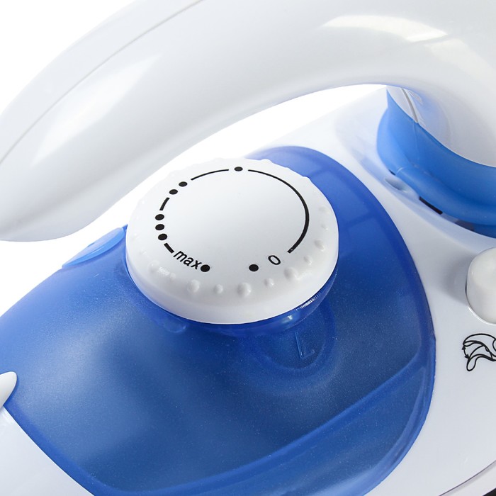 Утюг Endever Odyssey 710, 1000 Вт, дорожный, тефлоновое покрытие, голубой