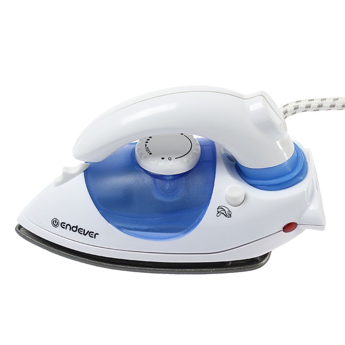 Утюг Endever Odyssey 710, 1000 Вт, дорожный, тефлоновое покрытие, голубой