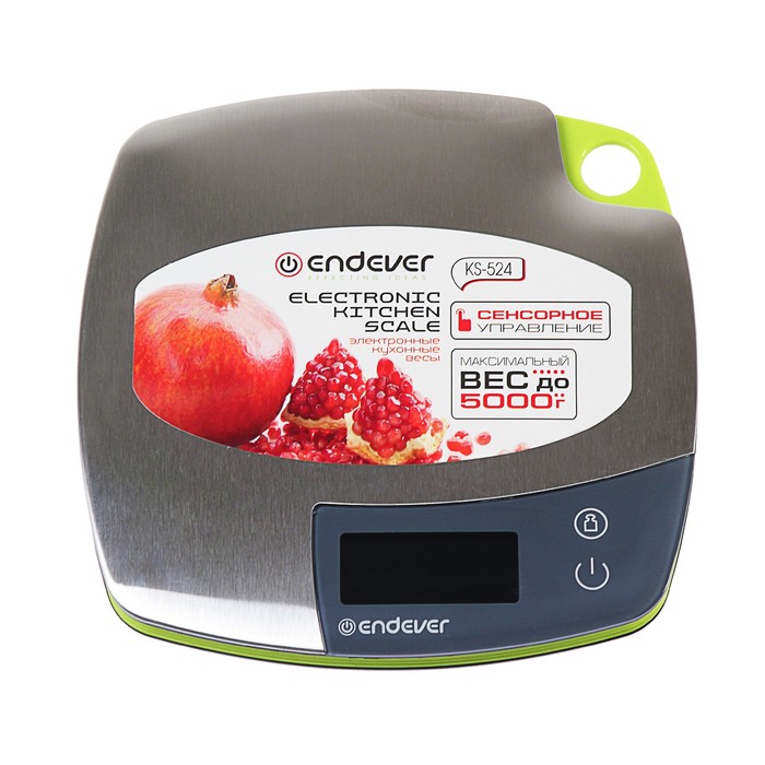 Весы кухонные Endever KS-524, электронные, до 5 кг, серые