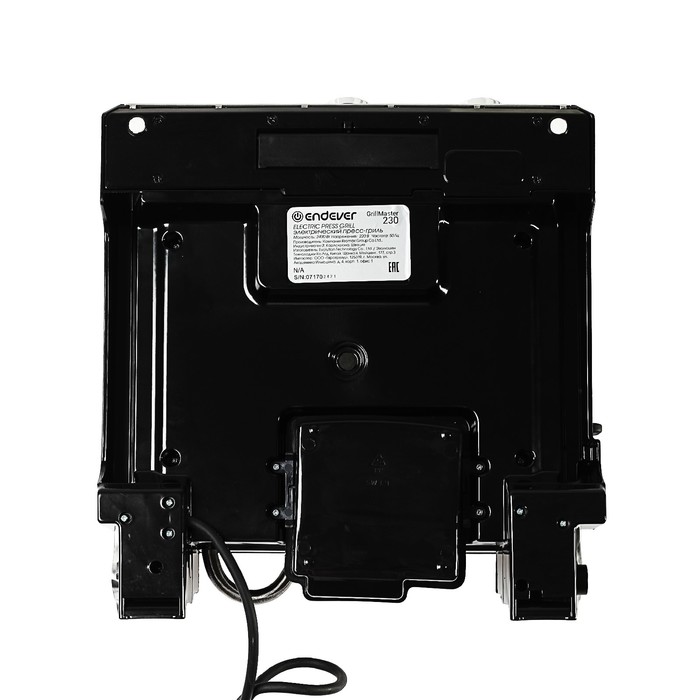 Электрический пресс-гриль Endever Grillmaster 230, 2400 Вт, антипригарное покрытие, серый