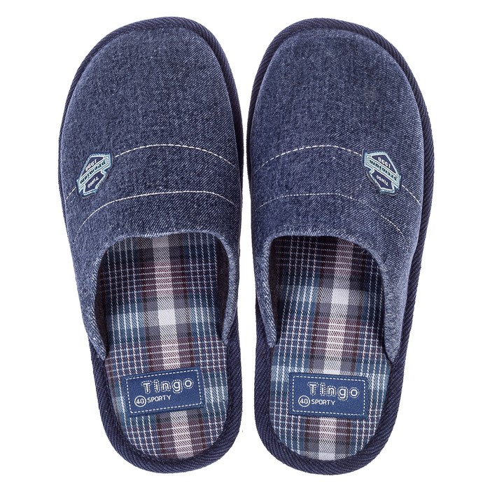 Туфли комнатные мужские арт. HM 8181 (Синий) (р. 44)