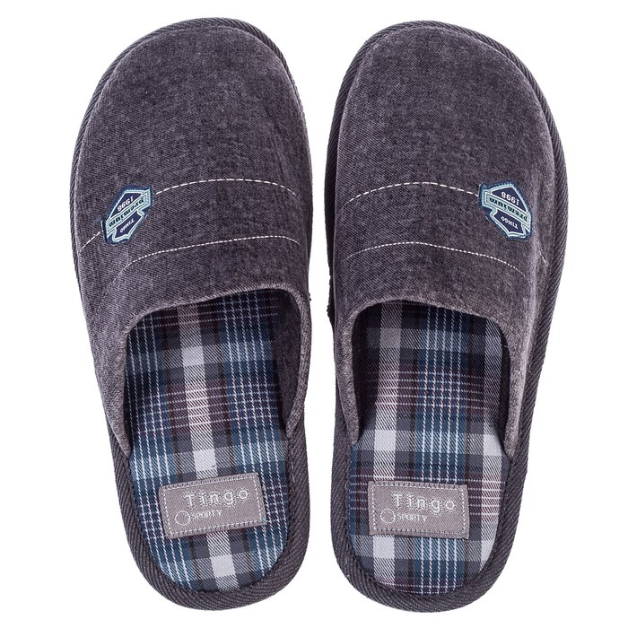 Туфли комнатные мужские арт. HM 8181 (Серый) (р. 41)