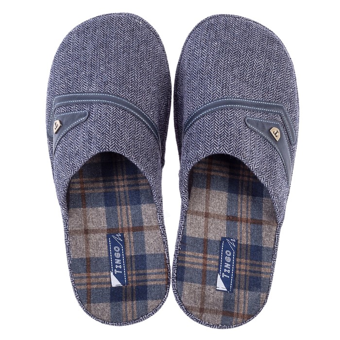 Туфли комнатные мужские арт. HM 8174 (Синий) (р. 44)