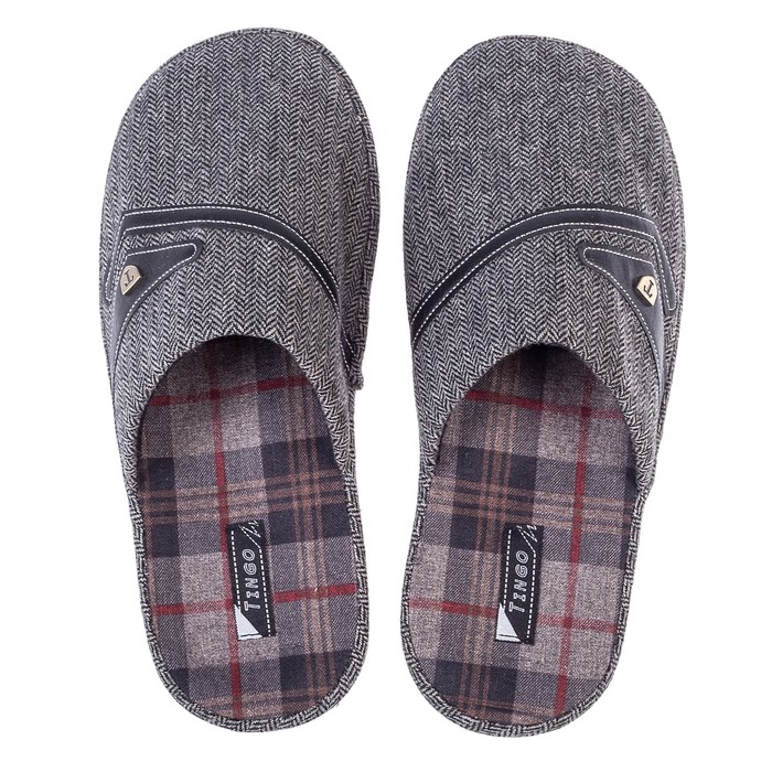 Туфли комнатные мужские арт. HM 8174 (Серый) (р. 45)