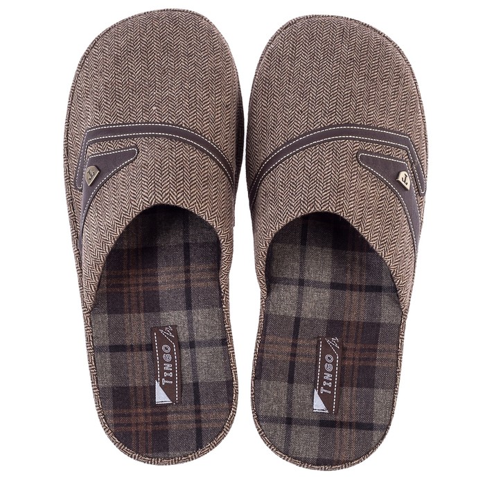 Туфли комнатные мужские арт. HM 8174 (Коричневый) (р. 44)