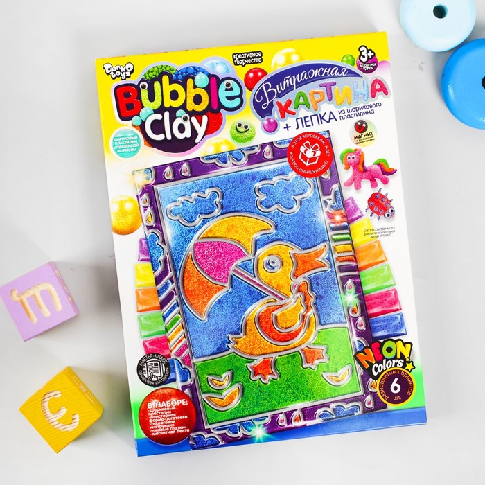 Витражная картина из шарикового пластилина серии «BUBBLE CLAY» BBC-02-03