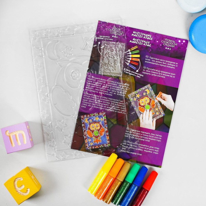 Витражная картина серии «GLITTER DECOR» GD-01-03