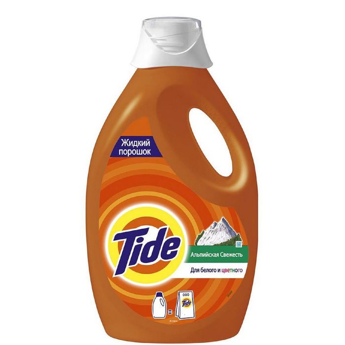 Жидкий стиральный порошок Tide "Альпийская свежесть" , 0,975 л