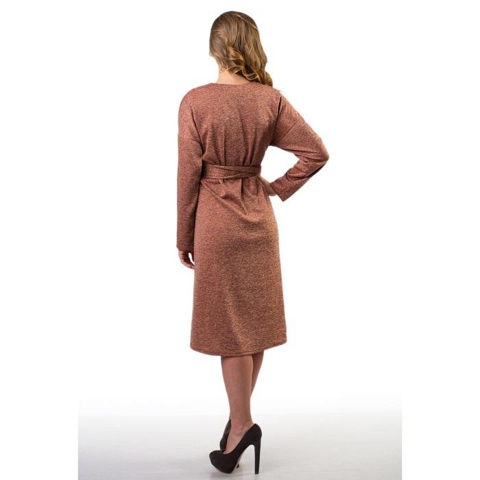 Платье женское, размер 46, цвет кирпичный