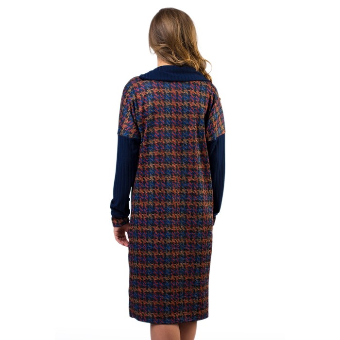 Платье женское, размер 46, цвет синий