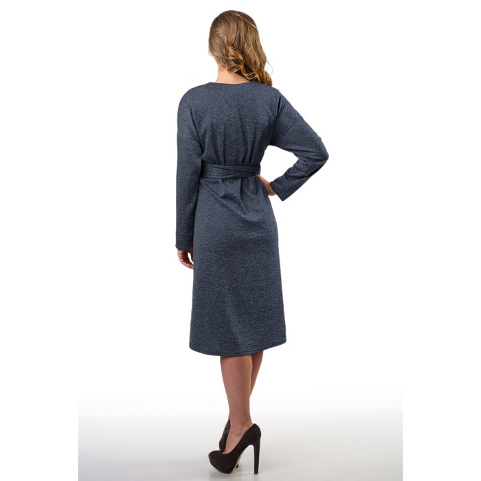 Платье женское, размер 48, цвет синий