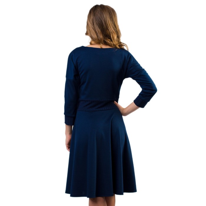 Платье женское, размер 44, цвет индиго