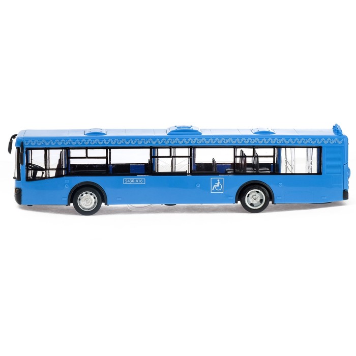 Автобус механический "Городской", масштаб 1:43, свет и звук
