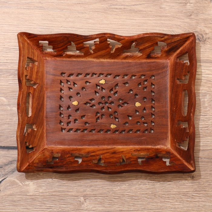 Поднос дерево "Звезда" 25х19х3 см