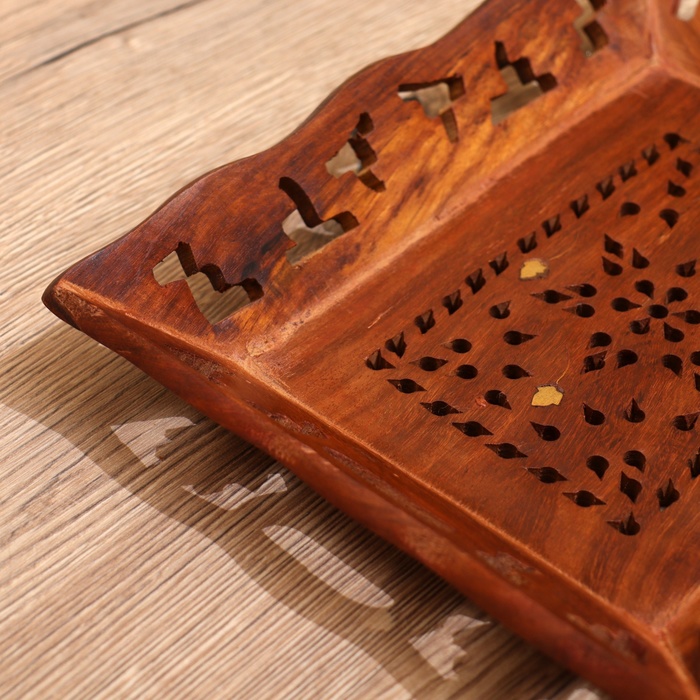 Поднос дерево "Звезда" 25х19х3 см