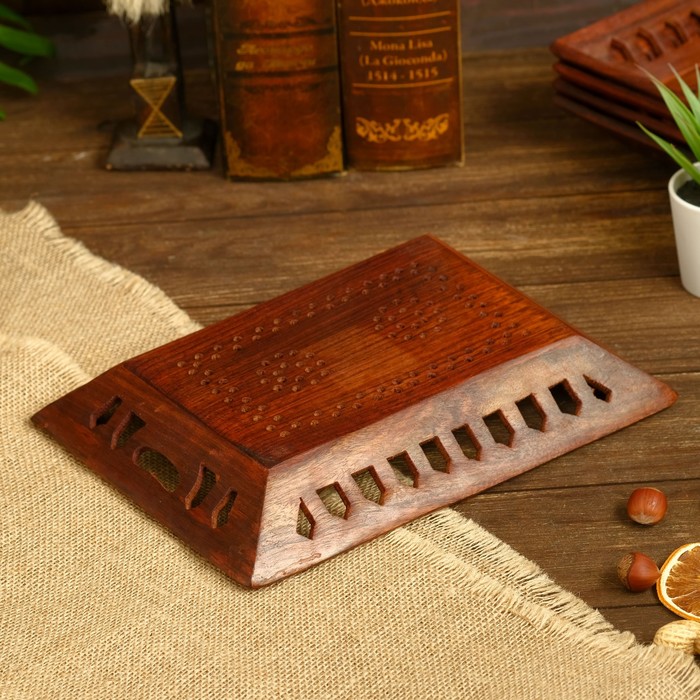 Поднос дерево "Узоры" 25х19х3 см