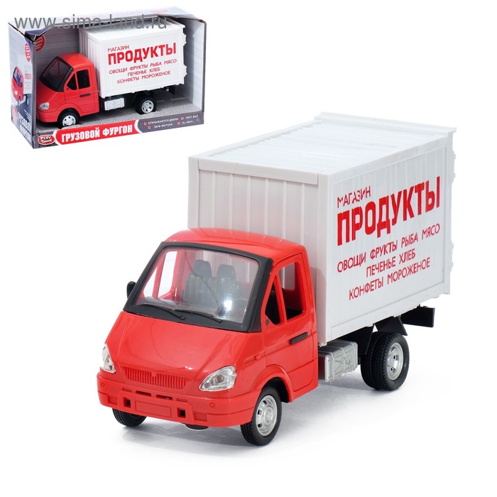 

Грузовик механический «Продукты», свет и звук