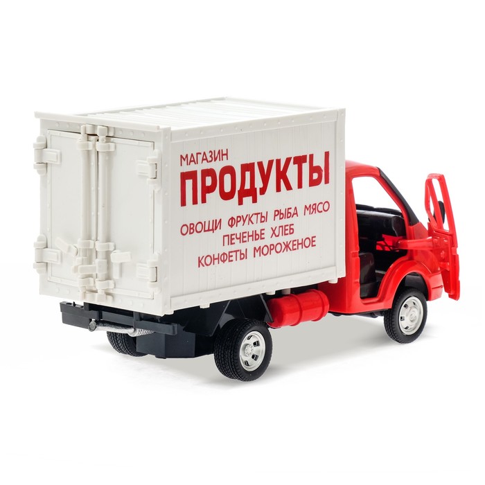 Грузовик механический "Продукты", свет и звук