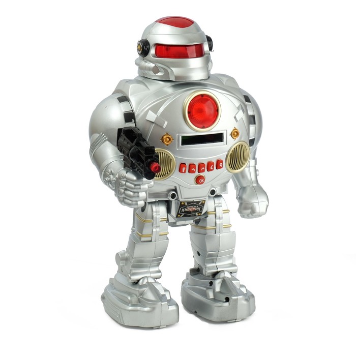 Робот радиоуправляемы "Защитник планеты", стреляет дисками, русский чип